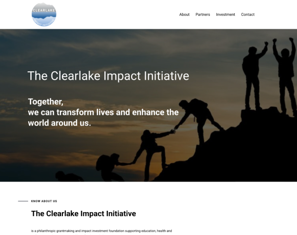 Clearlake Impact - <cite>Investment Website Design and Development</cite>